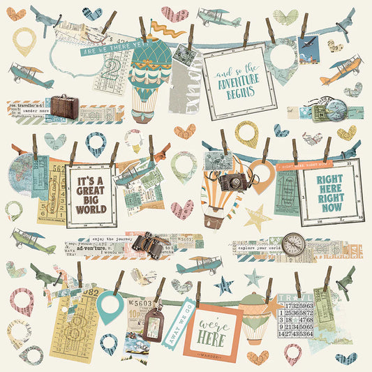 Simple Vintage Traveler - Banner Stickers