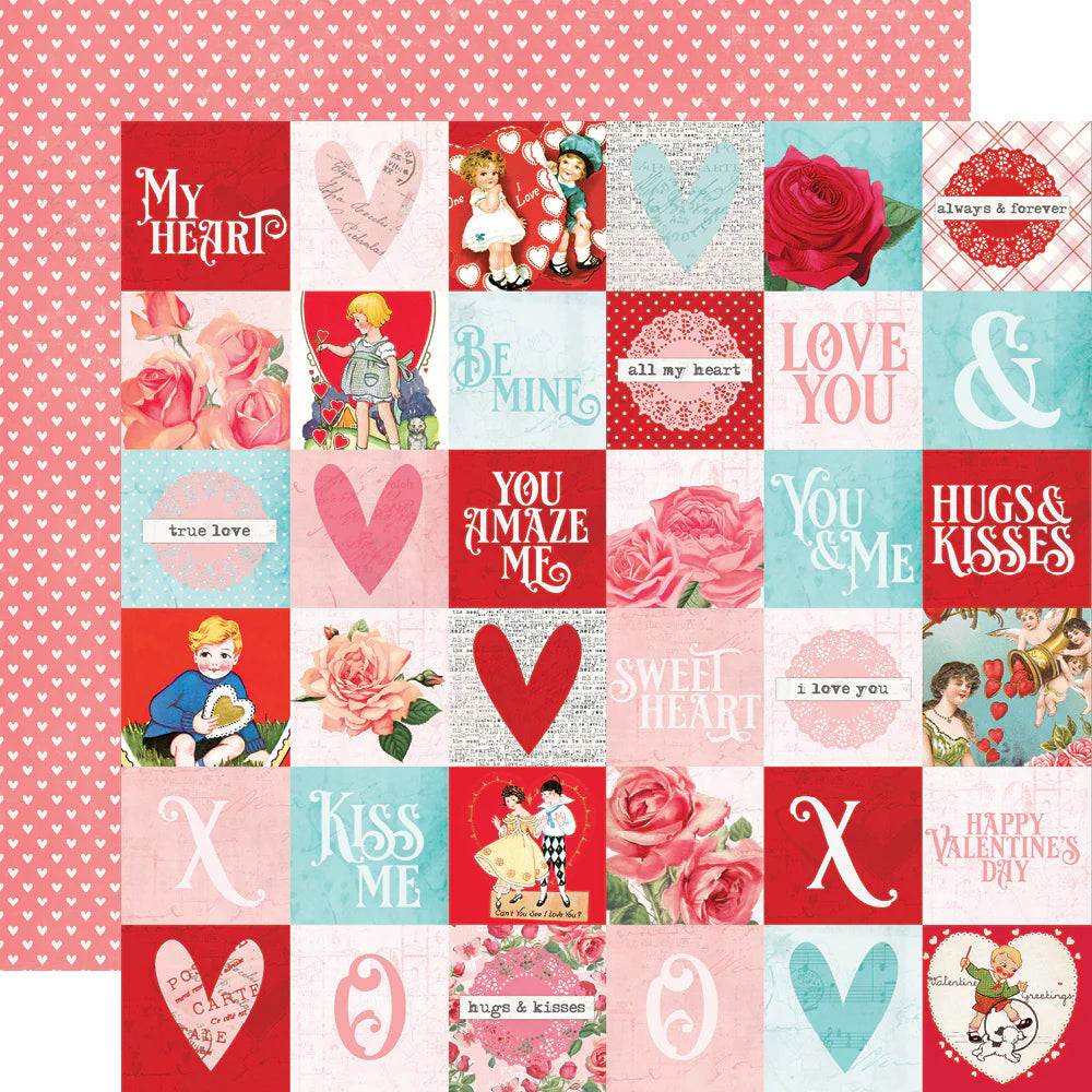 Simple Vintage My Valentine - 2 x 2 Elements