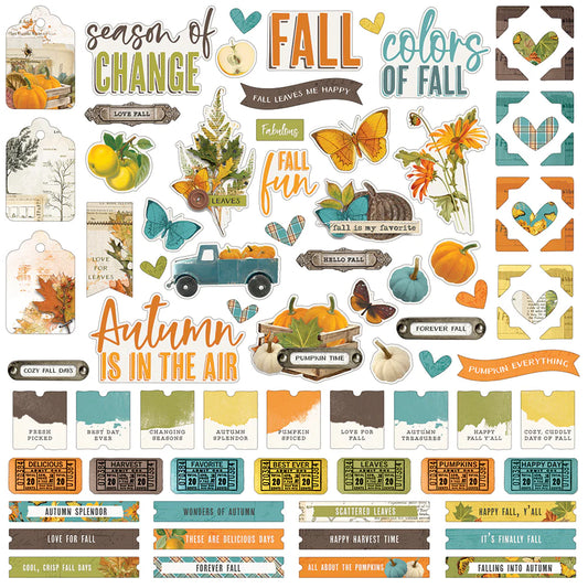 Simple Vintage Country Harvest - 12 x 12 Stickers