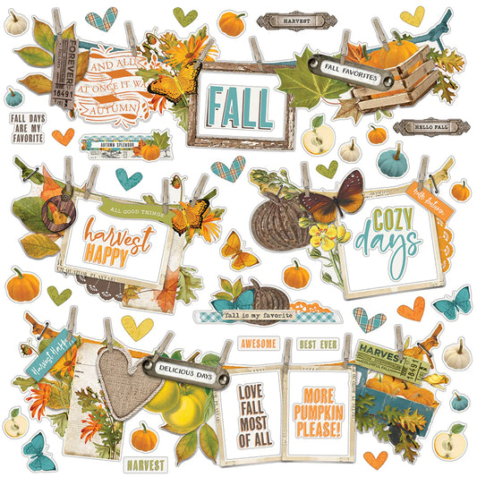 Simple Vintage Country Harvest - 12 x 12 Banner Stickers