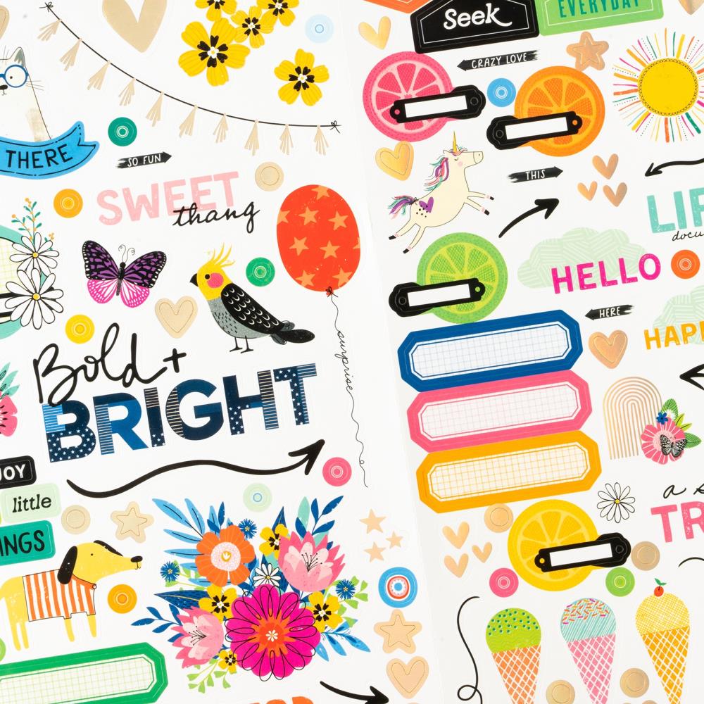 Bold & Bright - 6 x 12 Cardstock Stickers