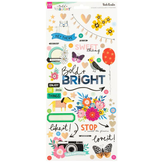 Bold & Bright - 6 x 12 Cardstock Stickers