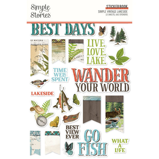 Simple Vintage Lakeside Sticker Book