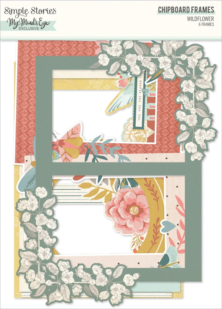 Wildflower Chipboard Frames